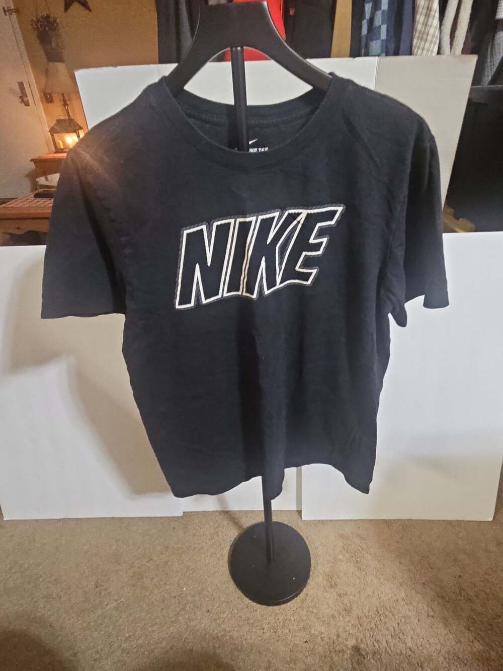 Nike The Nike Tee Size M Black Graphic T-Shirt